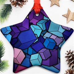 Geometric Pattern Star Ornament (two Sides) by Vaneshart