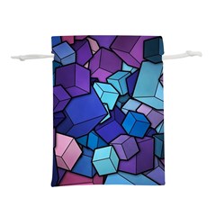 Geometric Pattern Lightweight Drawstring Pouch (l)