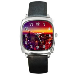 Buiding City Square Metal Watch by Vaneshart