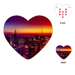 Buiding City Playing Cards Single Design (heart) by Vaneshart