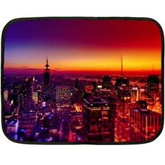 Buiding City Double Sided Fleece Blanket (mini)  by Vaneshart