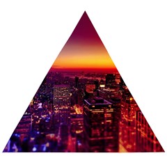 Buiding City Wooden Puzzle Triangle