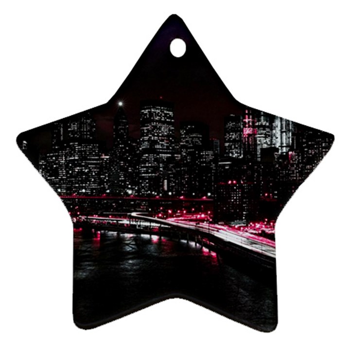 New York City Night Ornament (Star)