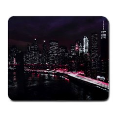 New York City Night Large Mousepads by Vaneshart