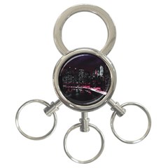 New York City Night 3-ring Key Chain by Vaneshart