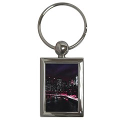 New York City Night Key Chain (rectangle) by Vaneshart