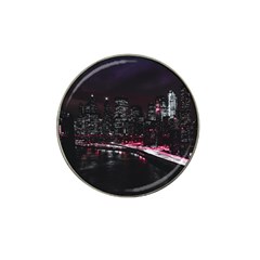 New York City Night Hat Clip Ball Marker by Vaneshart