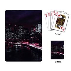 New York City Night Playing Cards Single Design (rectangle) by Vaneshart