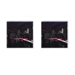 New York City Night Cufflinks (square) by Vaneshart