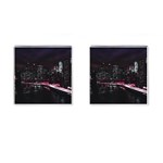 New York City Night Cufflinks (Square) Front(Pair)