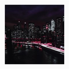 New York City Night Medium Glasses Cloth (2 Sides) by Vaneshart