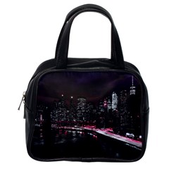 New York City Night Classic Handbag (one Side) by Vaneshart