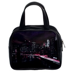 New York City Night Classic Handbag (two Sides) by Vaneshart