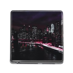 New York City Night Memory Card Reader (square 5 Slot) by Vaneshart