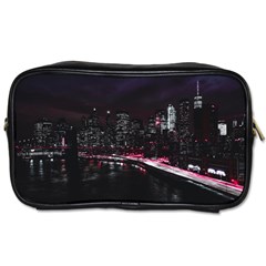 New York City Night Toiletries Bag (one Side) by Vaneshart