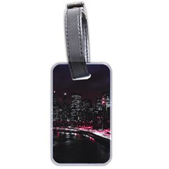 New York City Night Luggage Tag (two Sides) by Vaneshart