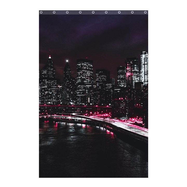 New York City Night Shower Curtain 48  x 72  (Small) 