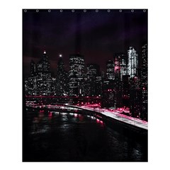 New York City Night Shower Curtain 60  X 72  (medium)  by Vaneshart