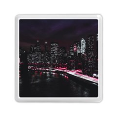 New York City Night Memory Card Reader (square) by Vaneshart