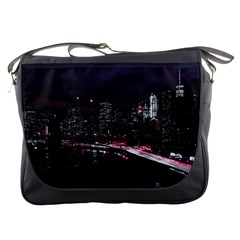 New York City Night Messenger Bag by Vaneshart