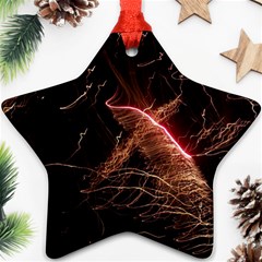 Light Night Dark Sparkler Firework Darkness Bonfire Celebrate Thanksgiving Screenshot Special Effect Ornament (star) by Vaneshart