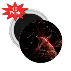 Light Night Dark Sparkler Firework Darkness Bonfire Celebrate Thanksgiving Screenshot Special Effect 2 25  Magnets (10 Pack)  by Vaneshart