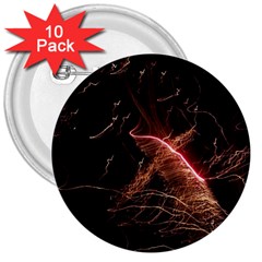 Light Night Dark Sparkler Firework Darkness Bonfire Celebrate Thanksgiving Screenshot Special Effect 3  Buttons (10 Pack)  by Vaneshart