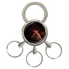 Light Night Dark Sparkler Firework Darkness Bonfire Celebrate Thanksgiving Screenshot Special Effect 3-ring Key Chain by Vaneshart