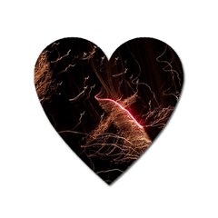 Light Night Dark Sparkler Firework Darkness Bonfire Celebrate Thanksgiving Screenshot Special Effect Heart Magnet by Vaneshart