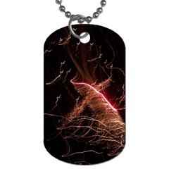 Light Night Dark Sparkler Firework Darkness Bonfire Celebrate Thanksgiving Screenshot Special Effect Dog Tag (two Sides) by Vaneshart