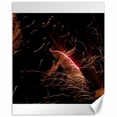 Light Night Dark Sparkler Firework Darkness Bonfire Celebrate Thanksgiving Screenshot Special Effect Canvas 16  X 20  by Vaneshart