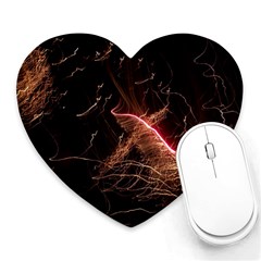 Light Night Dark Sparkler Firework Darkness Bonfire Celebrate Thanksgiving Screenshot Special Effect Heart Mousepads by Vaneshart