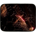 Light Night Dark Sparkler Firework Darkness Bonfire Celebrate Thanksgiving Screenshot Special Effect Double Sided Fleece Blanket (Mini)  35 x27  Blanket Front