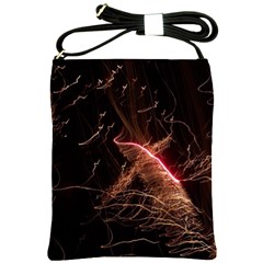 Light Night Dark Sparkler Firework Darkness Bonfire Celebrate Thanksgiving Screenshot Special Effect Shoulder Sling Bag by Vaneshart