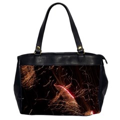 Light Night Dark Sparkler Firework Darkness Bonfire Celebrate Thanksgiving Screenshot Special Effect Oversize Office Handbag (2 Sides) by Vaneshart