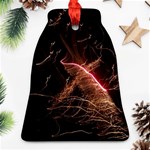 Light Night Dark Sparkler Firework Darkness Bonfire Celebrate Thanksgiving Screenshot Special Effect Bell Ornament (Two Sides) Front