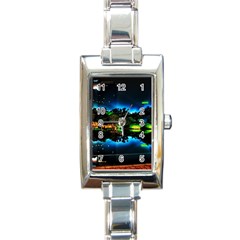 Night City Rectangle Italian Charm Watch by Vaneshart