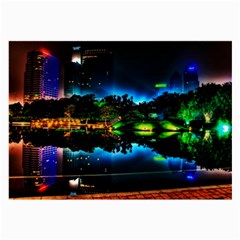 Night City Large Glasses Cloth (2 Sides) by Vaneshart