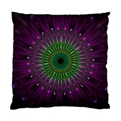 Light Abstract Flower Purple Petal Glass Color Circle Art Symmetry Digital Shape Fractal Macro Photo Standard Cushion Case (one Side)