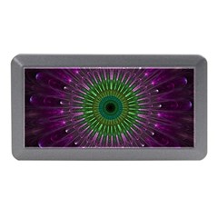 Light Abstract Flower Purple Petal Glass Color Circle Art Symmetry Digital Shape Fractal Macro Photo Memory Card Reader (mini) by Vaneshart