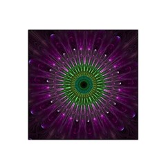 Light Abstract Flower Purple Petal Glass Color Circle Art Symmetry Digital Shape Fractal Macro Photo Satin Bandana Scarf by Vaneshart