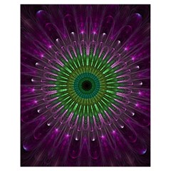 Light Abstract Flower Purple Petal Glass Color Circle Art Symmetry Digital Shape Fractal Macro Photo Drawstring Bag (small) by Vaneshart