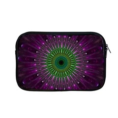 Light Abstract Flower Purple Petal Glass Color Circle Art Symmetry Digital Shape Fractal Macro Photo Apple Macbook Pro 13  Zipper Case by Vaneshart