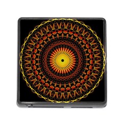 Spiral Pattern Circle Neon Psychedelic Illustration Design Symmetry Shape Mandala Memory Card Reader (square 5 Slot) by Vaneshart