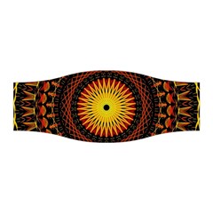 Spiral Pattern Circle Neon Psychedelic Illustration Design Symmetry Shape Mandala Stretchable Headband by Vaneshart