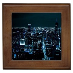 Building Night City Framed Tile by Vaneshart