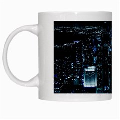 Building Night City White Mugs by Vaneshart