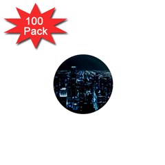 Building Night City 1  Mini Magnets (100 Pack)  by Vaneshart