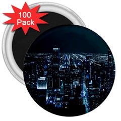 Building Night City 3  Magnets (100 Pack) by Vaneshart