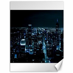 Building Night City Canvas 36  X 48  by Vaneshart